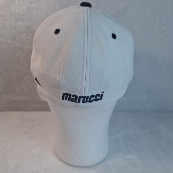 Marucci TP Logo Ball Cap Hat Fitted L/XL Baseball White Navy Blue - Picture 5 of 10